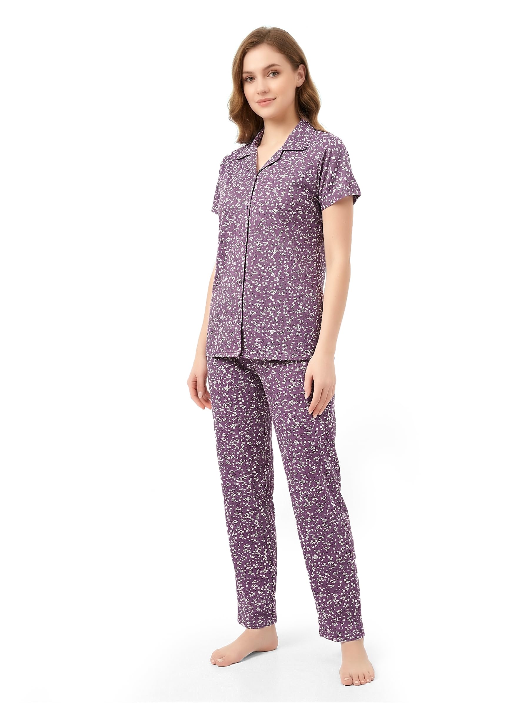 RK Silk Women Satin Sarina Night Suit Set | Soft Breathable Nightwear for Women | Comfortable Lounge Wear Pajama Set | Lightweight Sleepwear with Elastic Waistband-picture-39
