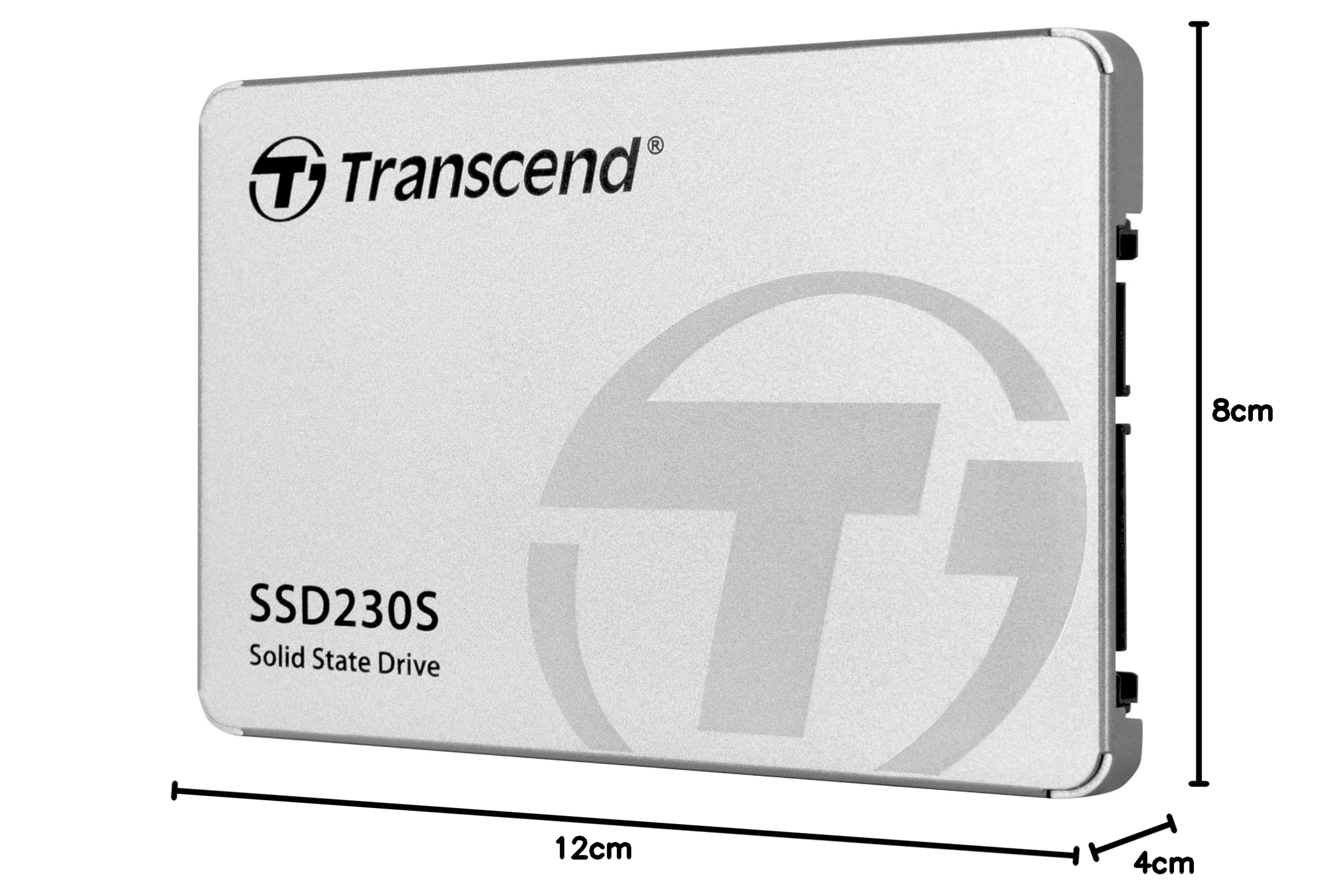 Transcend SSD interno da 1 TB SSD230S SATA III 6 Gb/s 2,5 pollici, memoria 3D TLC NAND con cache DRAM - TS1TSSD230S