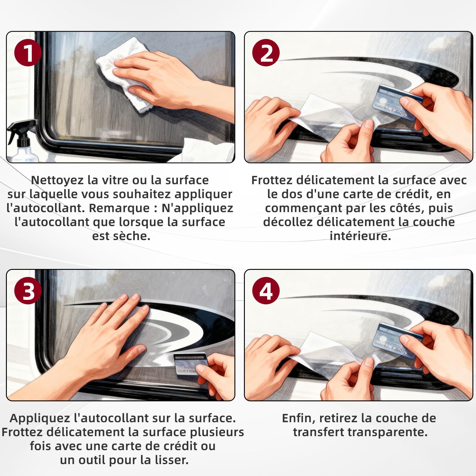 stickers voiture exterieur Grands autocollant camping car exterieur | stickers camping car exterieur Grands autocollants en vinyle pour carrosserie de voiture, Autocollant camping car, remorque