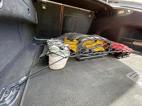 Miniatura 5 de Red de carga organizadora de maletero trasero para Audi A7 S7 RS7 A7 QuattroSPORTBACK 2012-2023  Red de carga estilo piso para Hatchback