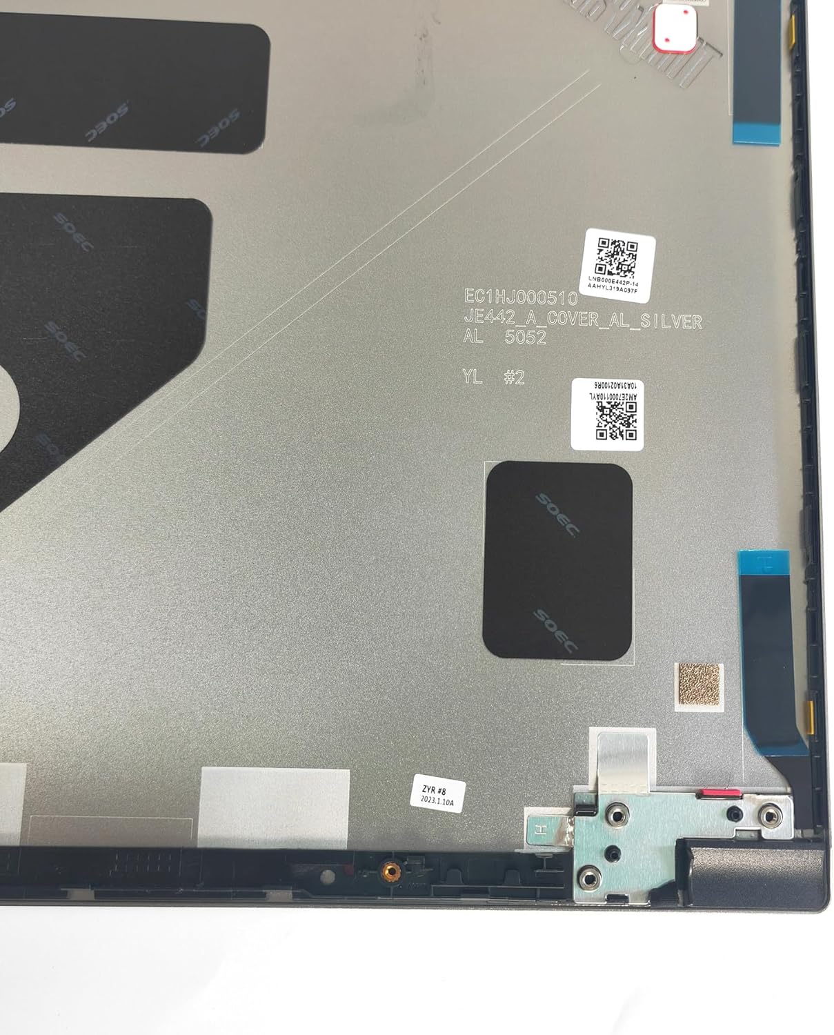 Replacement LCD Back Cover for Lenovo Thinkpad E14 Gen 4 Seires Laptop Rear Top Lid 5CB0Z69489 AM2E7000110 Silver