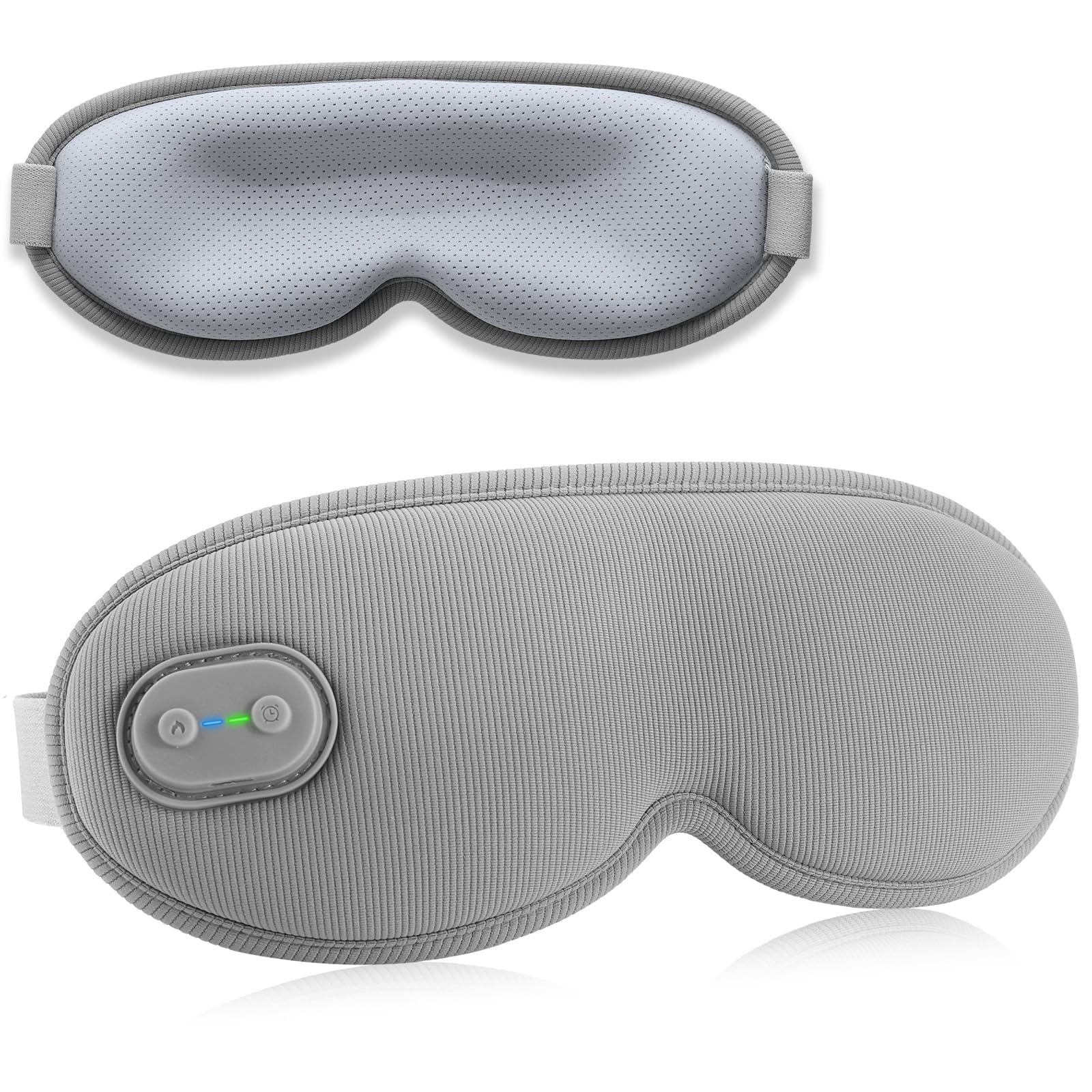 VINTEAM Cordless Heated Eye Mask with Adjustable Heat & Timer Settings, 3D Contoured Desig...