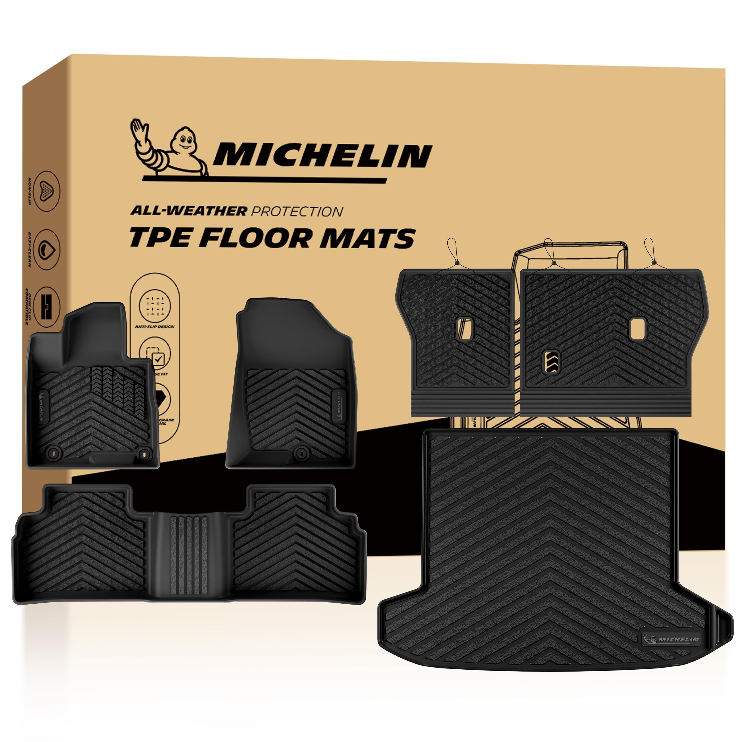 Michelin Vehicle Mats for 2022-2026 Hyundai Tucson Gas (6 Piece)
