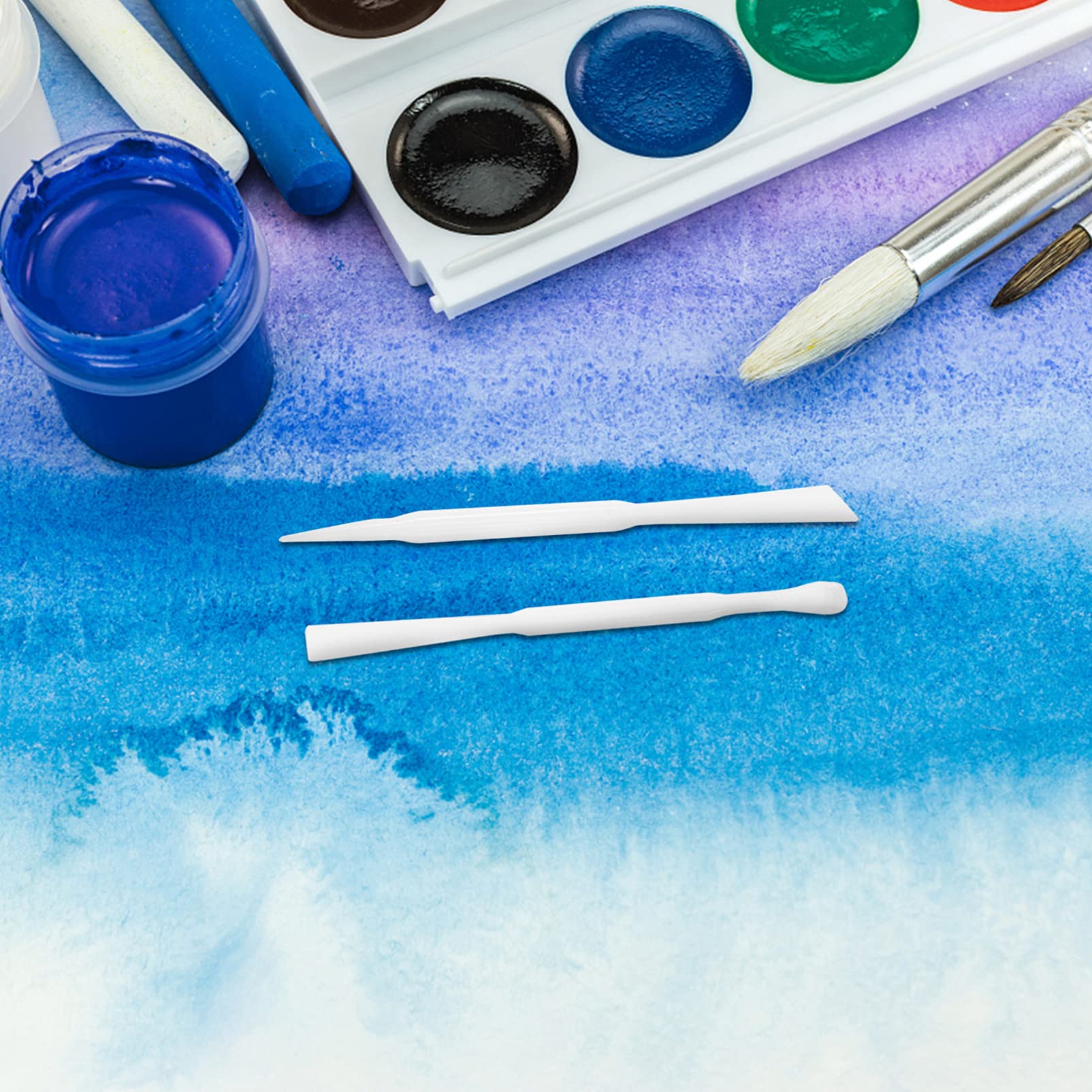 Veemoon 8 Pcs Silicone Dispensing Cup Stirring Rod Glue Tools Cup Stirrer Mixing Cups Epoxy Stir Bar Stirring Mug Graduated Pigment Coloring Cup Silicone Cup White re-usable