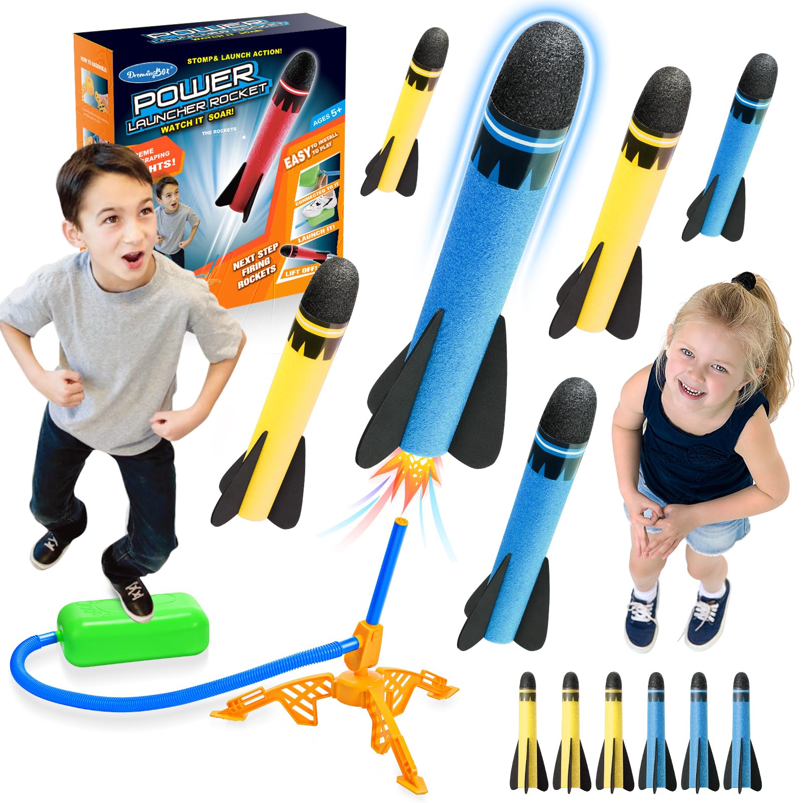 DejaNard Outdoor Spielzeug, Raketen Spielzeug für Kinder Einhorn Geschenke für Mädchen Ostergeschenke Kinder Geschenk Mädchen 3 4 5 6 7 8-13 Jahre Spielzeug ab 3-9 Jahre Mädchen Gartenspielzeug