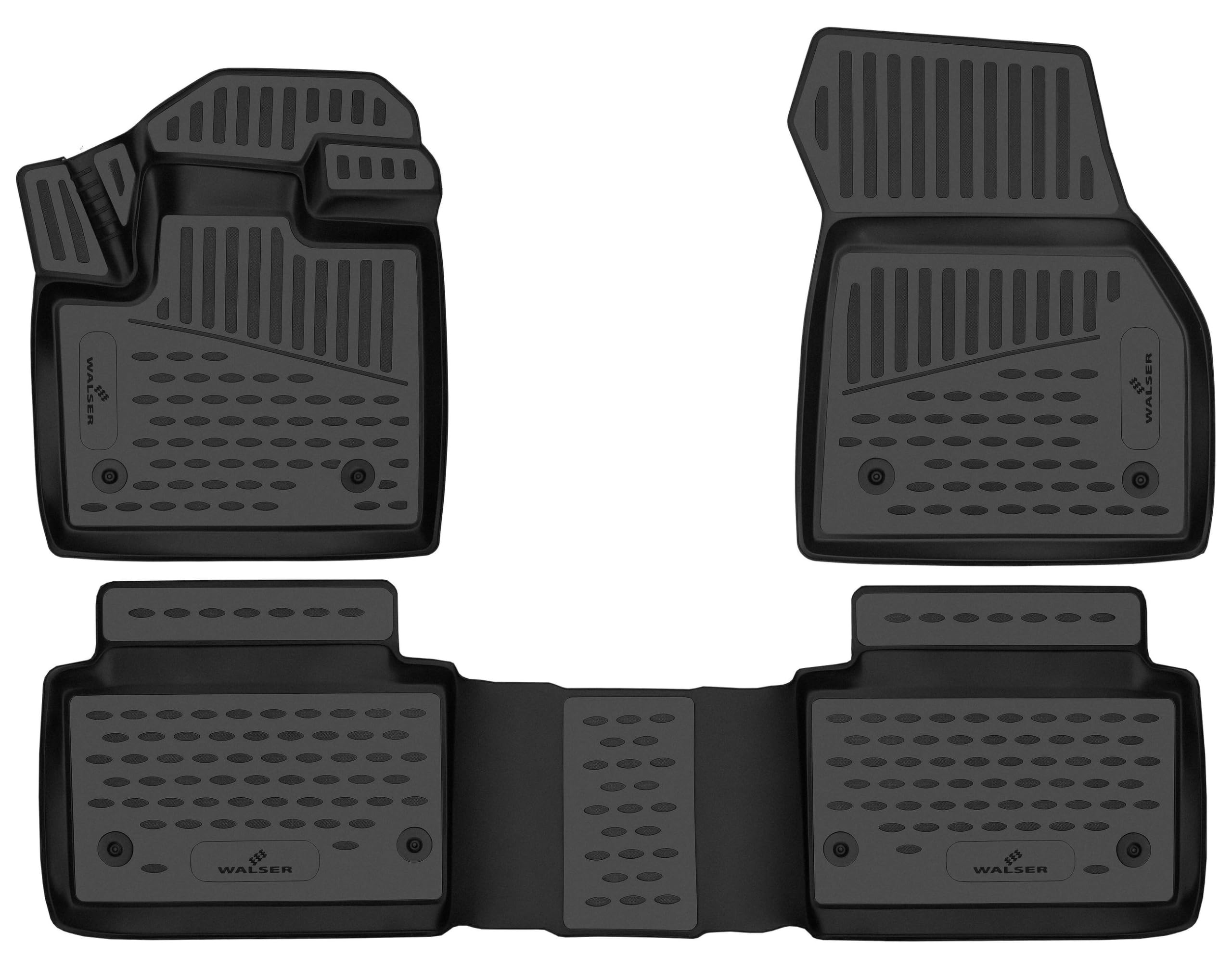 WALSER Tappetini in gomma per auto XTR su misura compatibile con Jaguar E-Pace (X540) 2021-2024