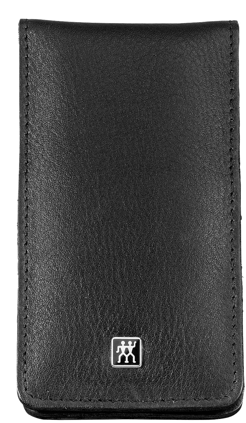 Zwilling Maniküre-Set (4- oder 5-teilig, Echtleder-Etui mit Druckknopf, ergonomisches Design, mit Nagelhautzange), Edelstahl poliert, Premium Edition