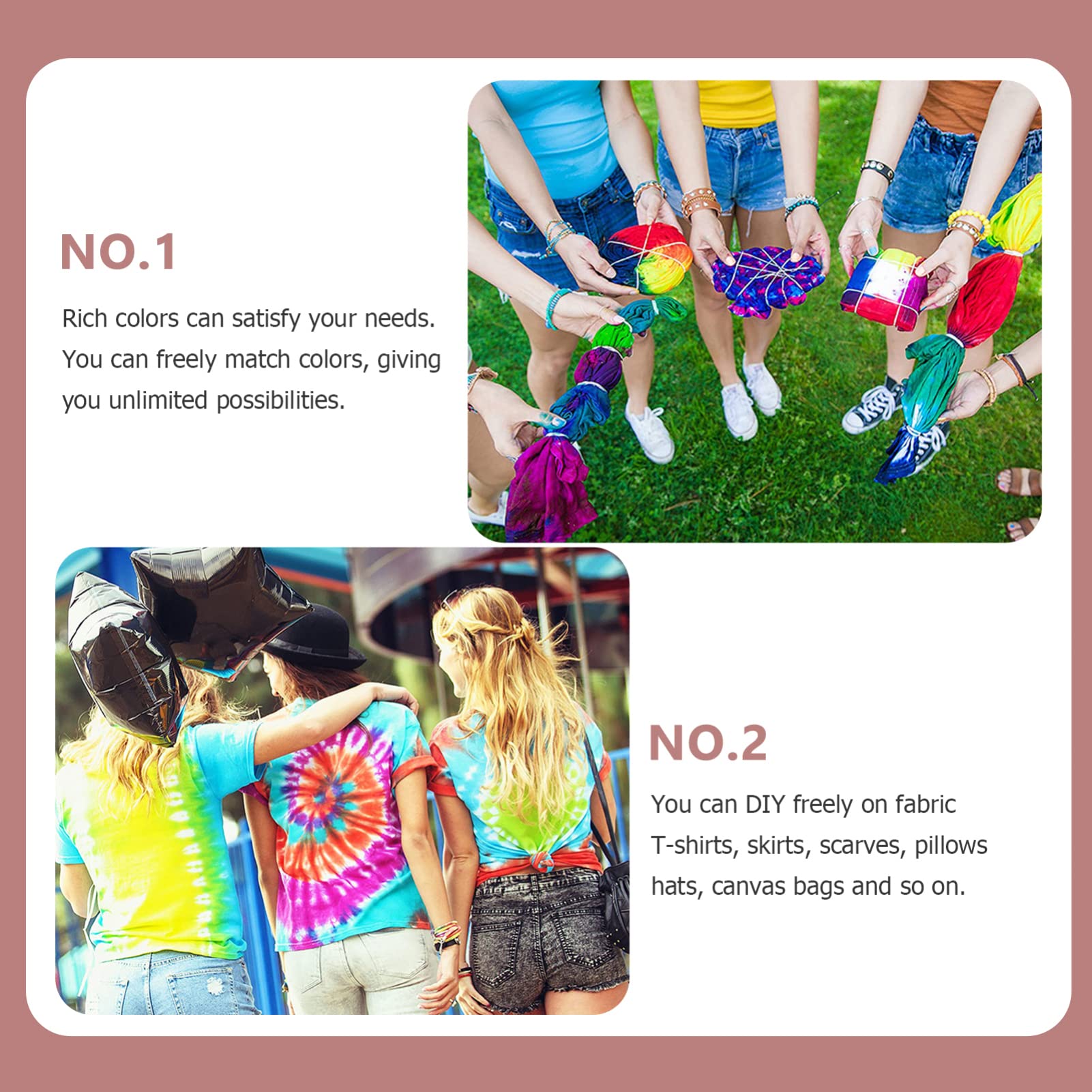 Homoyoyo 32Bolsas Kit De Tie Dye De Colores Polvo Para DIY Ropa Eventos Escolares y Campamentos De Verano Para Adultos
