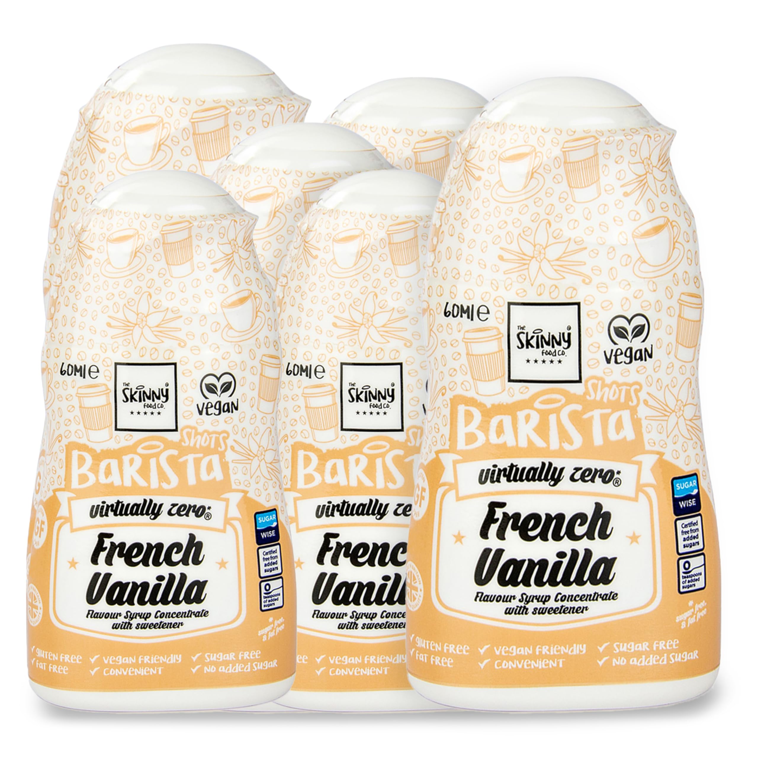 barrista Shot syrup concentrate low calorie perfect flavour for coffees & hot drinks - 60 ml (HAZELNUT PRALINE)