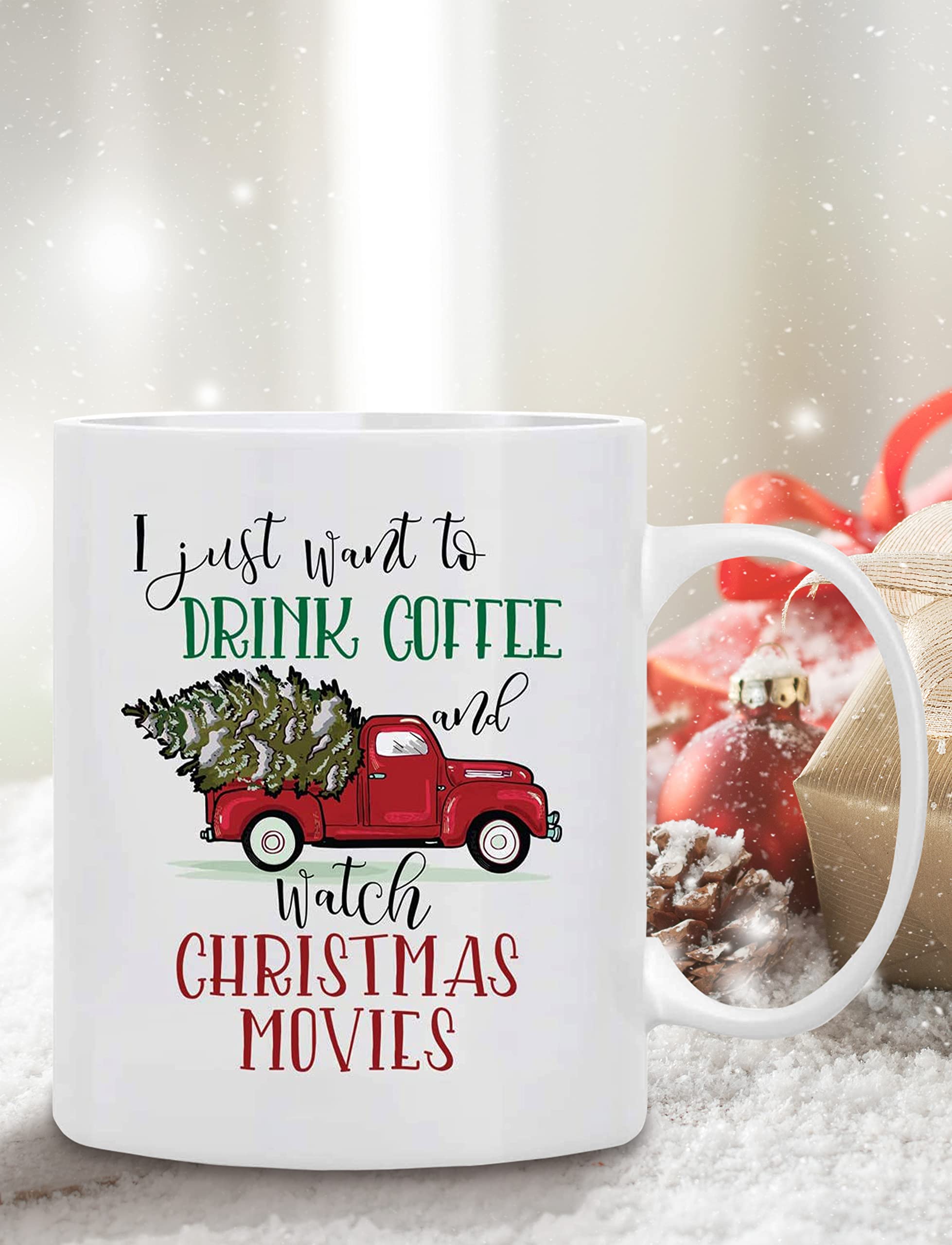 Funny Christmas Movie Lover's Mug - 15oz Ceramic Coffee Cup With 'Blue Ribbon' Design, Gift Boxed - View #6