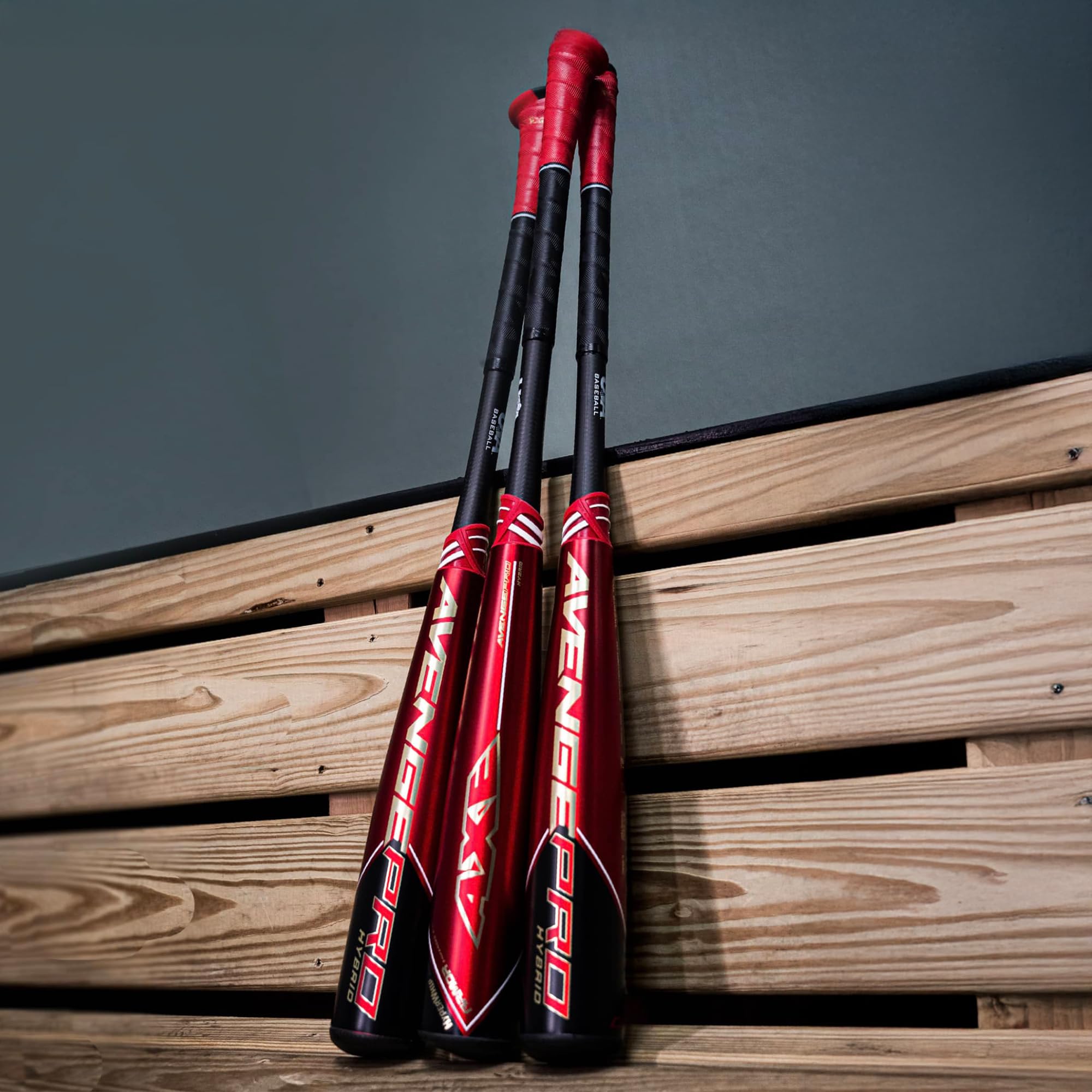 Axe Bat 2023 Avenge Pro Hybrid (-10, 2-5/8") USA Baseball Bat, 3-Piece Hybrid, Red/Black