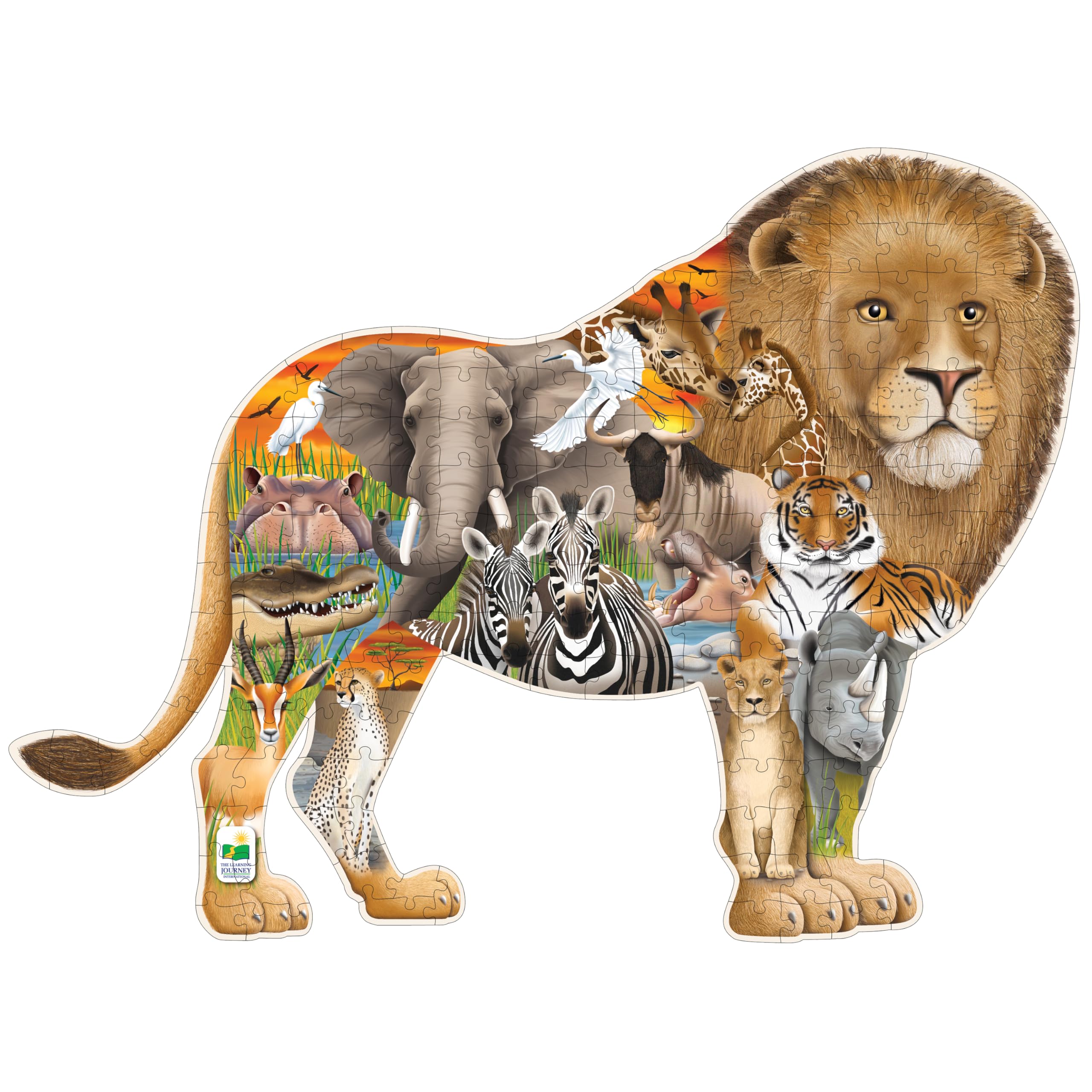 The Learning Journey: Wildlife World - Safari Puzzle -200pcs, 36” x 24”, Multicolor, 200 pièces, 91 cm x 60 cm - Image 4