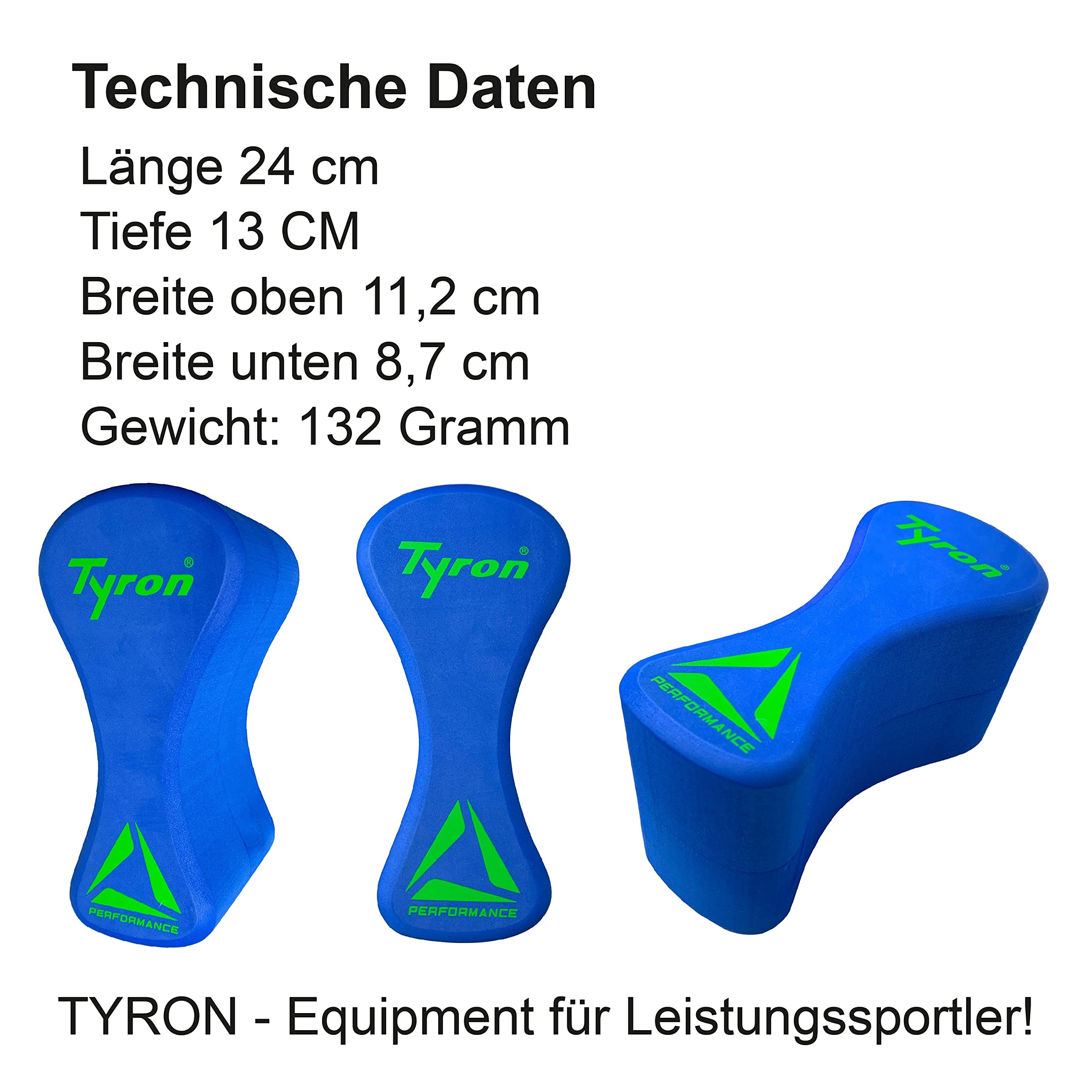 Tyron Pull-Buoy Elite - Aiuto Allenamento Nuoto, Schiuma Compatta, Forma Asimmetrica - Foto 6