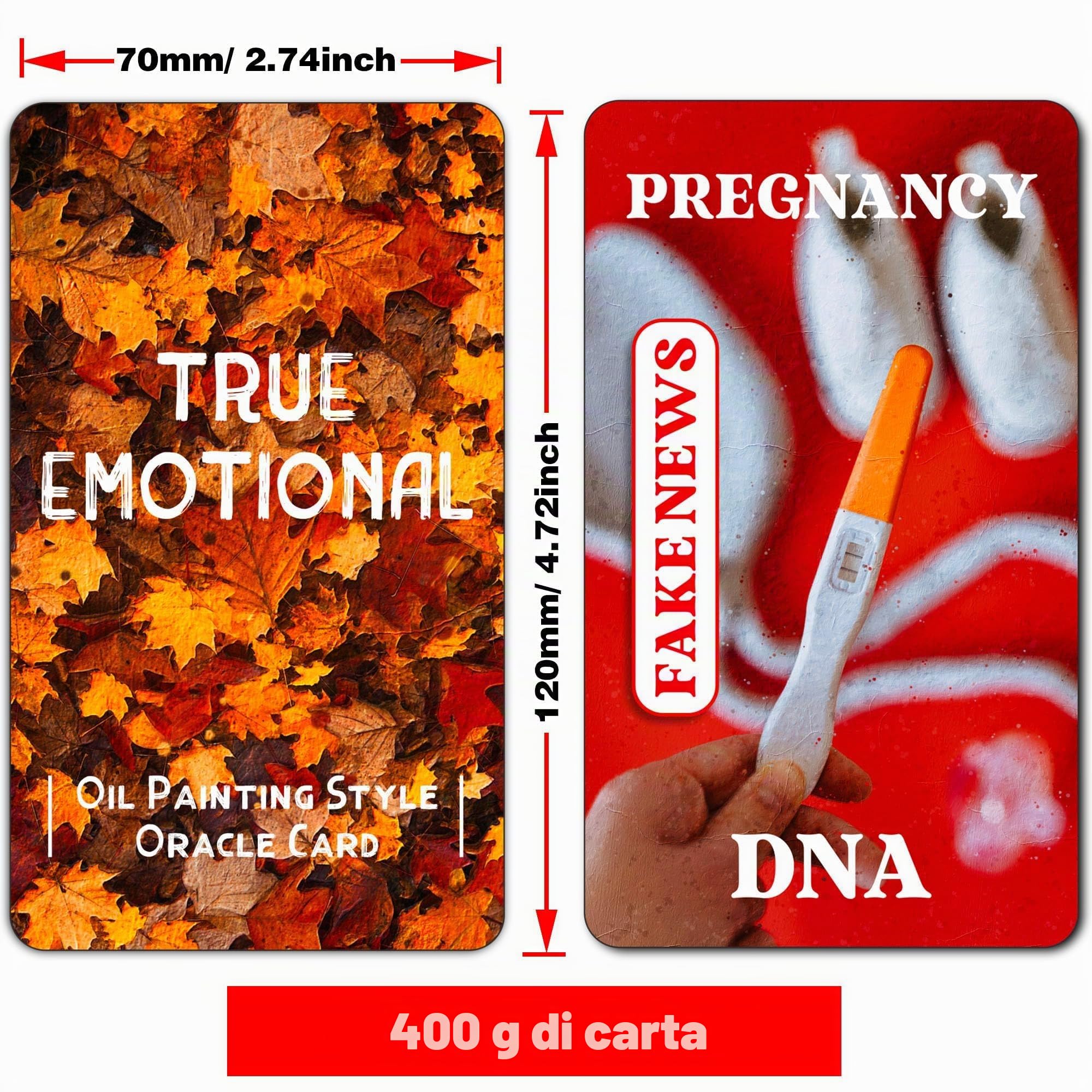 QCFQCF Twin Flame Oracle Cards, Soulmate Oracle Deck, Karmic Oracle Cards per principianti, arriverà al vero di qualsiasi situazione
