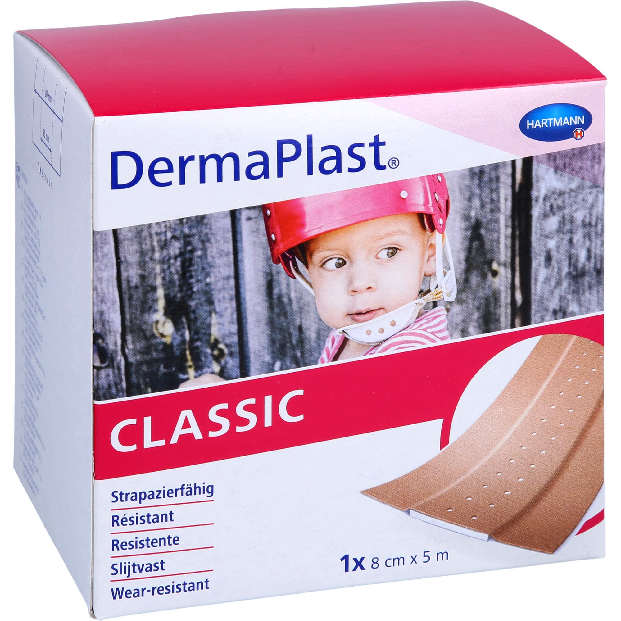 Hartmann DermaPlast Tessile Elastic Cerotto veloce ipoallergenico Rotolo 5 m x 8 cm