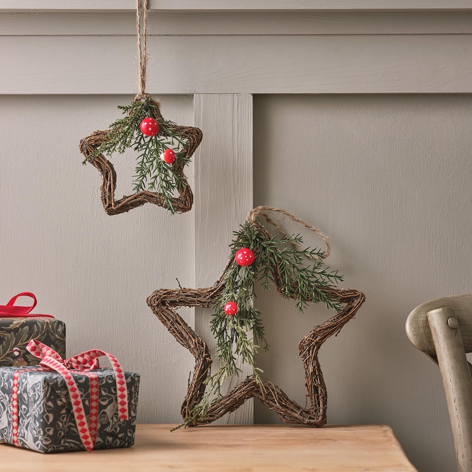 Étoiles en Brindilles Évitez le Vide Vos Fenêtres Déco Noël Intérieure