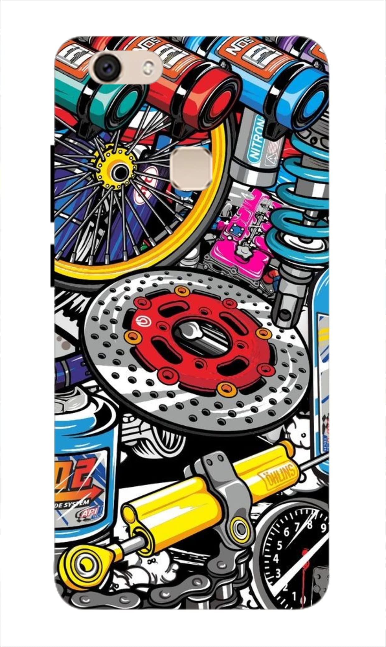 Print Galiara|| Designer Back Case Cover for Vivo V7 Plus | Science Project |