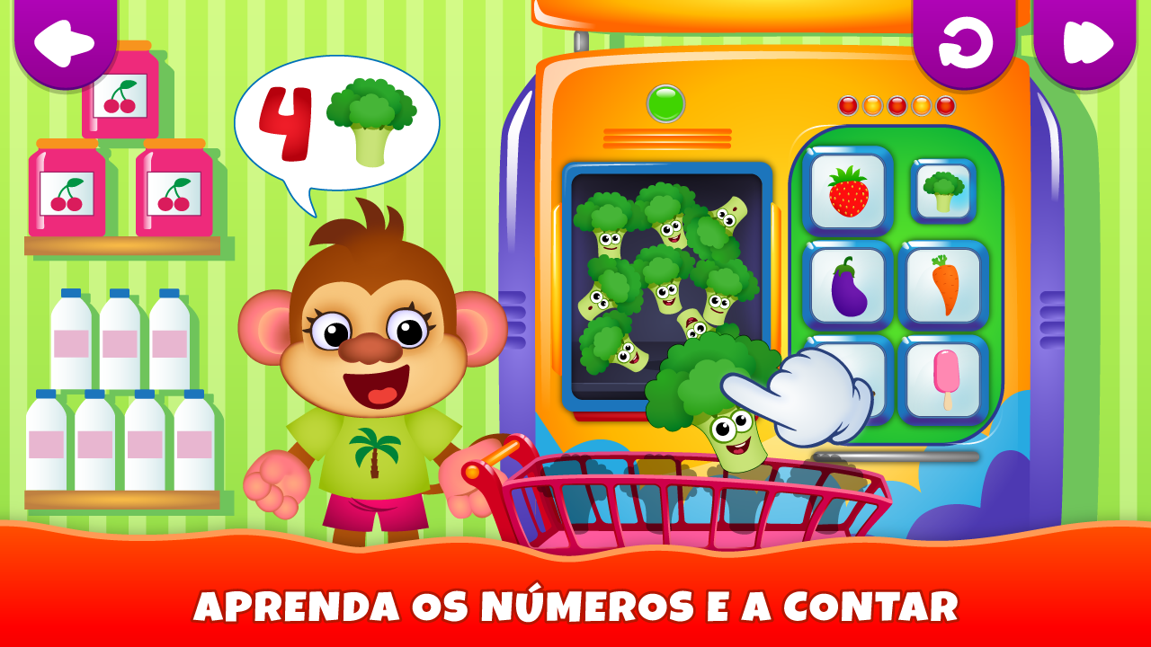 Academia da Comida Divertida! Jogos crianças 3 anos grátis: jogo de ...