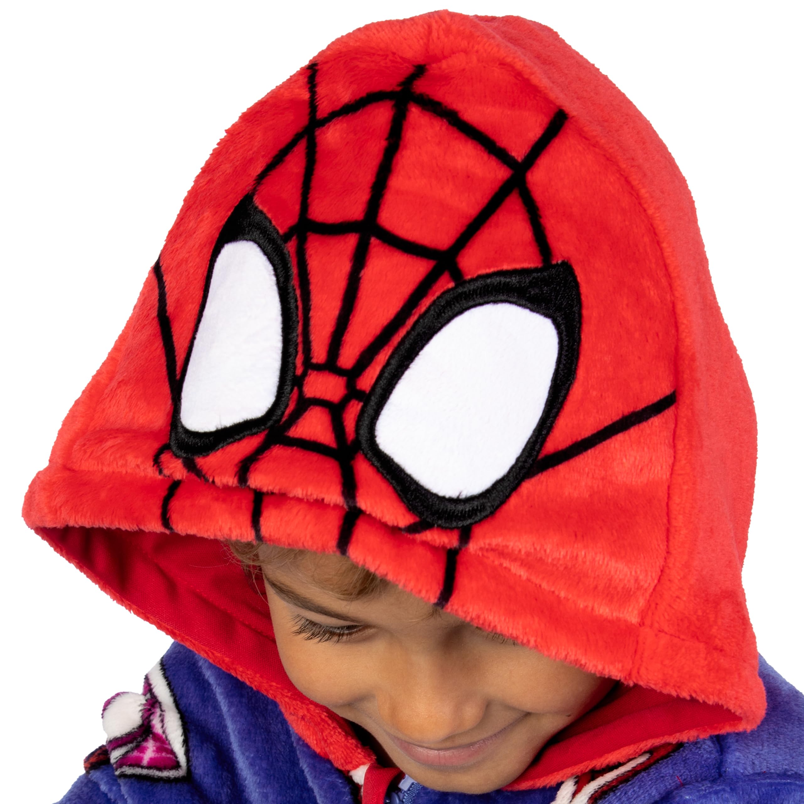 Marvel Pigiama Bambino | Spiderman Pigiama Intero Bambini | Pigiamone Pile Bambino | 2 E 8 Anni