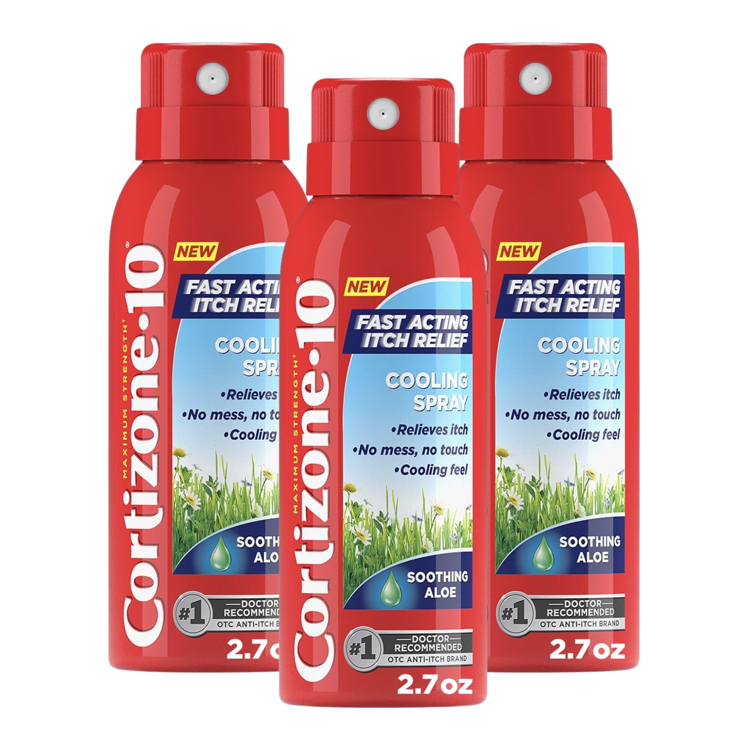 Cortizone-10 Maximum Strength Soothing Aloe Itch Relief Cooling Spray