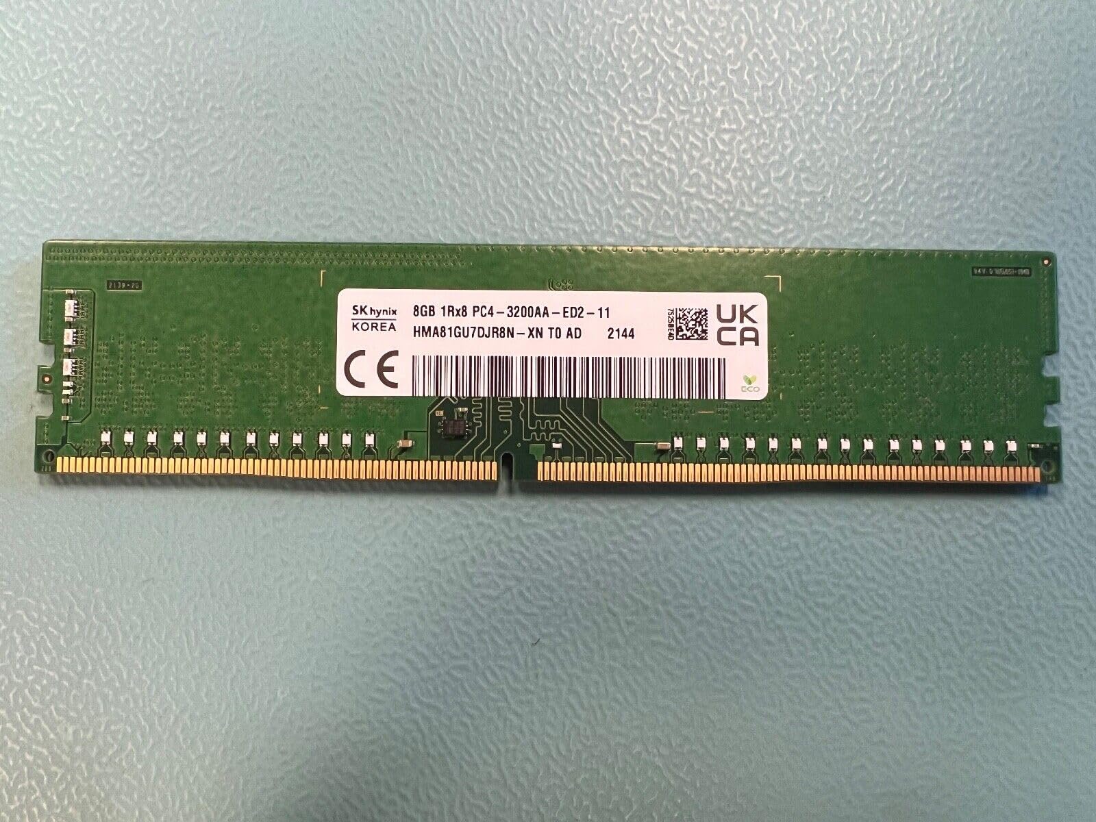 Computer Upgrade King 8GB Server Memory - PC4-25600 3200MHz ECC Unbuffered UDIMM - Single Server Memory RAM Stick (HMA81GU7DJR8N)