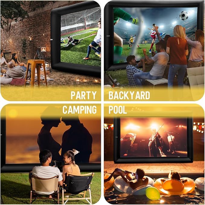 Pantalla Inflable de Proyector 23ft para Exterior miniatura 2
