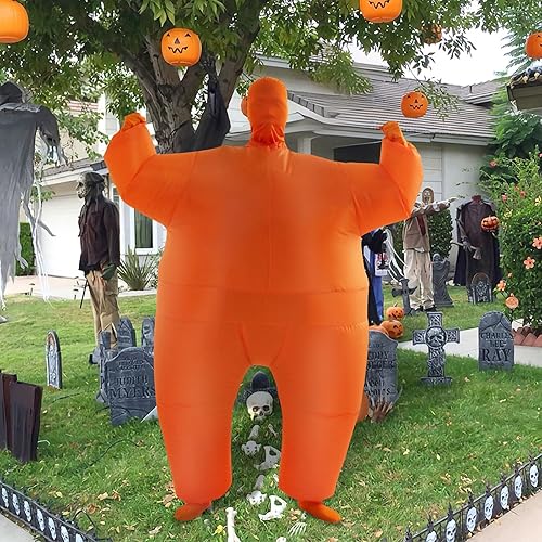 Miniatura 21 de YEAHBBER Disfraz inflable para adultos, disfraces inflables para adultos, tamaño de adulto, trajes inflables para el cuerpo, pantalones, 14 x 3 x 12