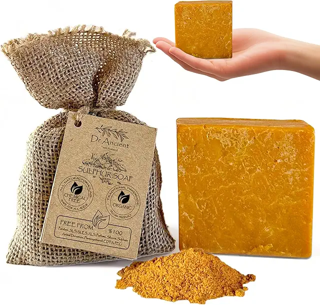 Dr. Ancient Sulfur Soap - Organic Antibacterial Zeep for Acne & Skin Balance