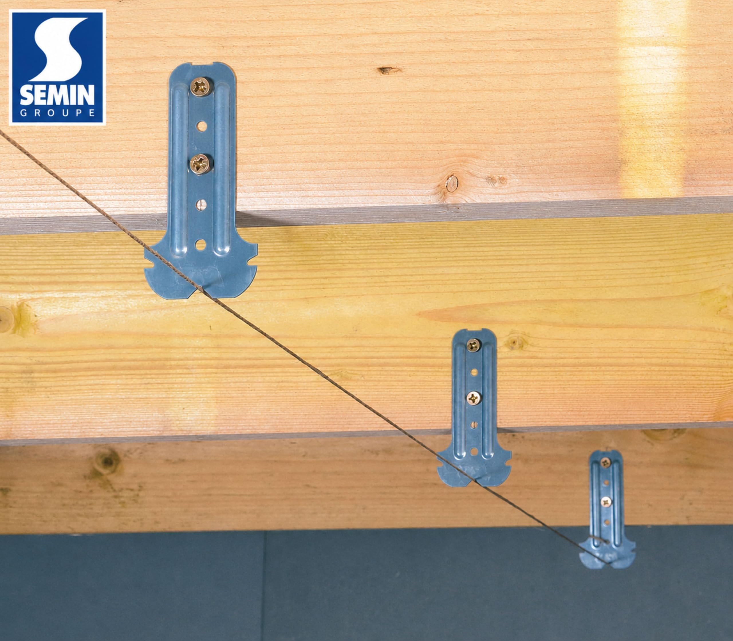 SEMIN Suspentes Courtes F47 80 mm – 2 Boîtes de 100 – Acier Galvanisé 75/100 – Fixation Plafonds Suspendus & Faux Plafonds – Compatible Fourrures F47 – Pose Rapide par Clipsage