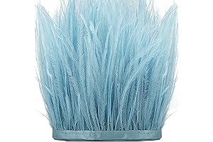 THARAHT Ostrich Feathers Trim for Sewing Fringe