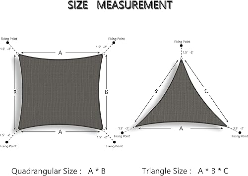 Miniatura 7 de Tronssien - Toldo rectangular, 95 % de bloqueo UV, carpa para patio y jardín exterior, actividades de patio