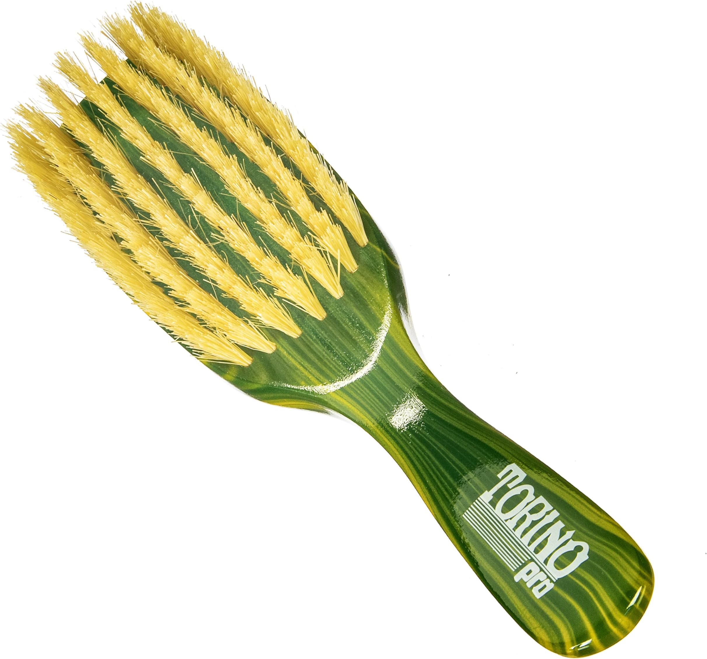 Torino Pro Wave Brush #223-7 Row Medium Soft bristles -100% Pure Boar Bristles - Great to lay down your waves and frizz to use in your brush sessions 360 Waves