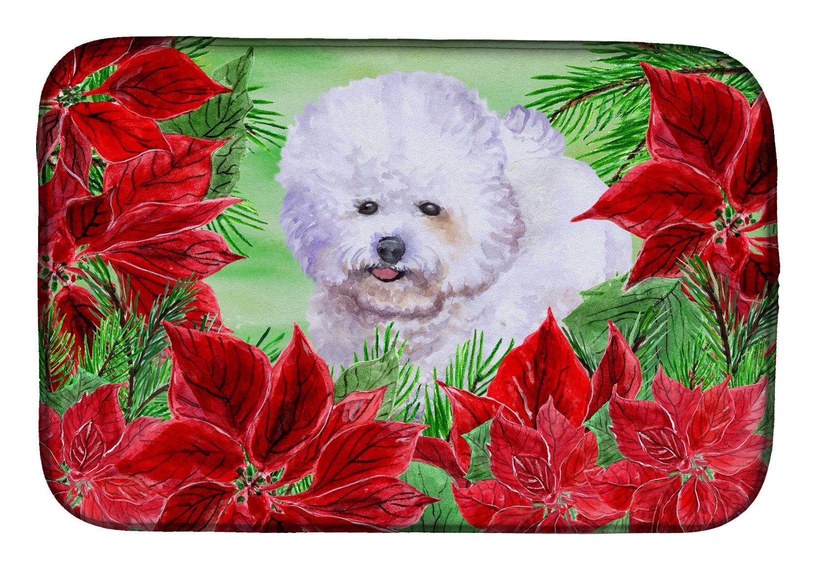 Tapis de séchage Bichon Frisé Caroline's Treasures CK1297DDM
