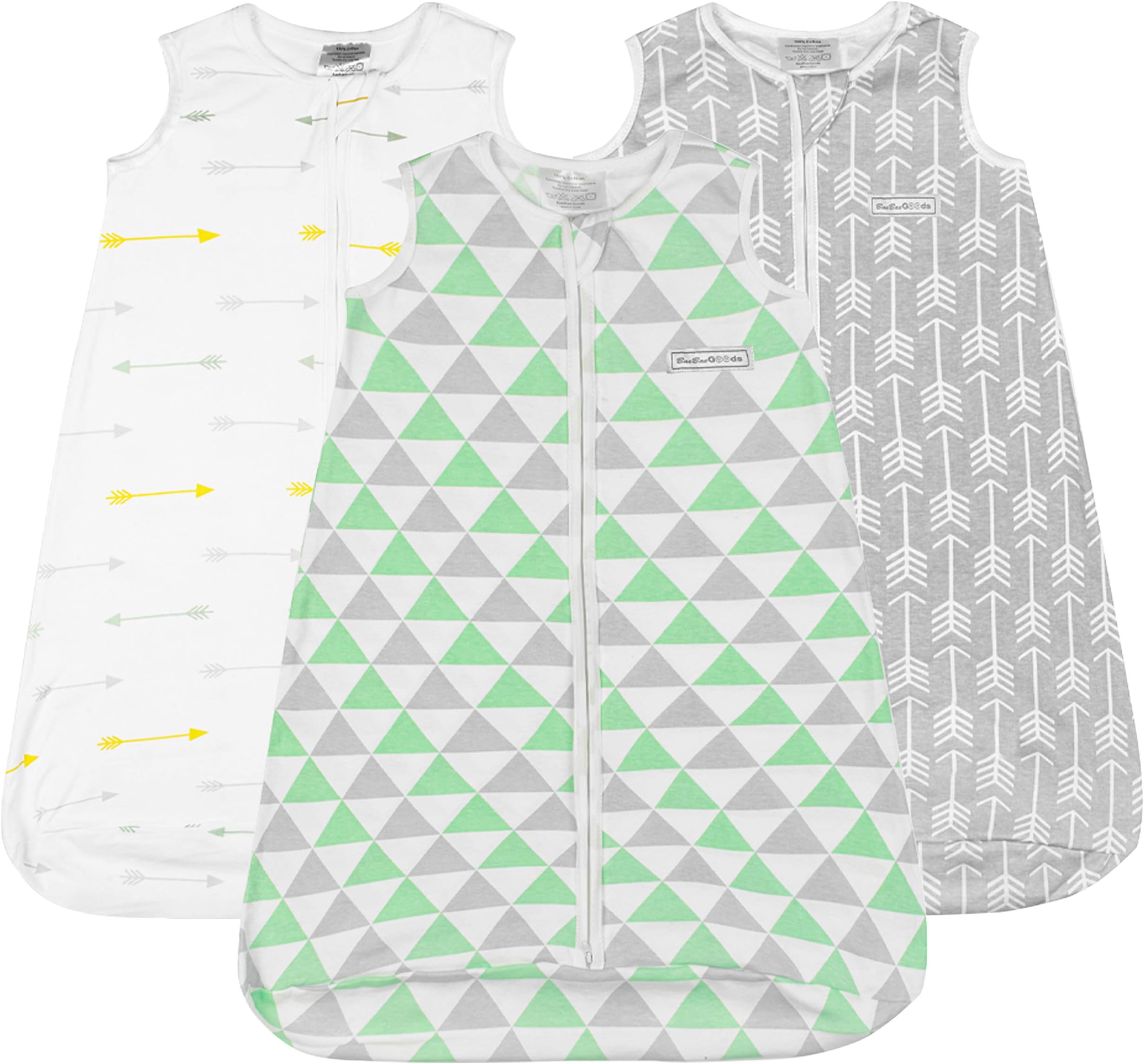 Sleep Bag Set for Baby Boys & Girls | Size Large (12-18 Months) | Wearable Blankets | Baby Sleep Bag |"Arrows Collection" by BaeBae Goods