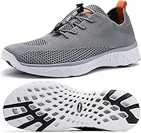 ALEADER Xdrain Men's Quick-Drain Water Shoes - Lightweight Breathable Swim Shoes for Beach, Pool, Water Sports & Hiking