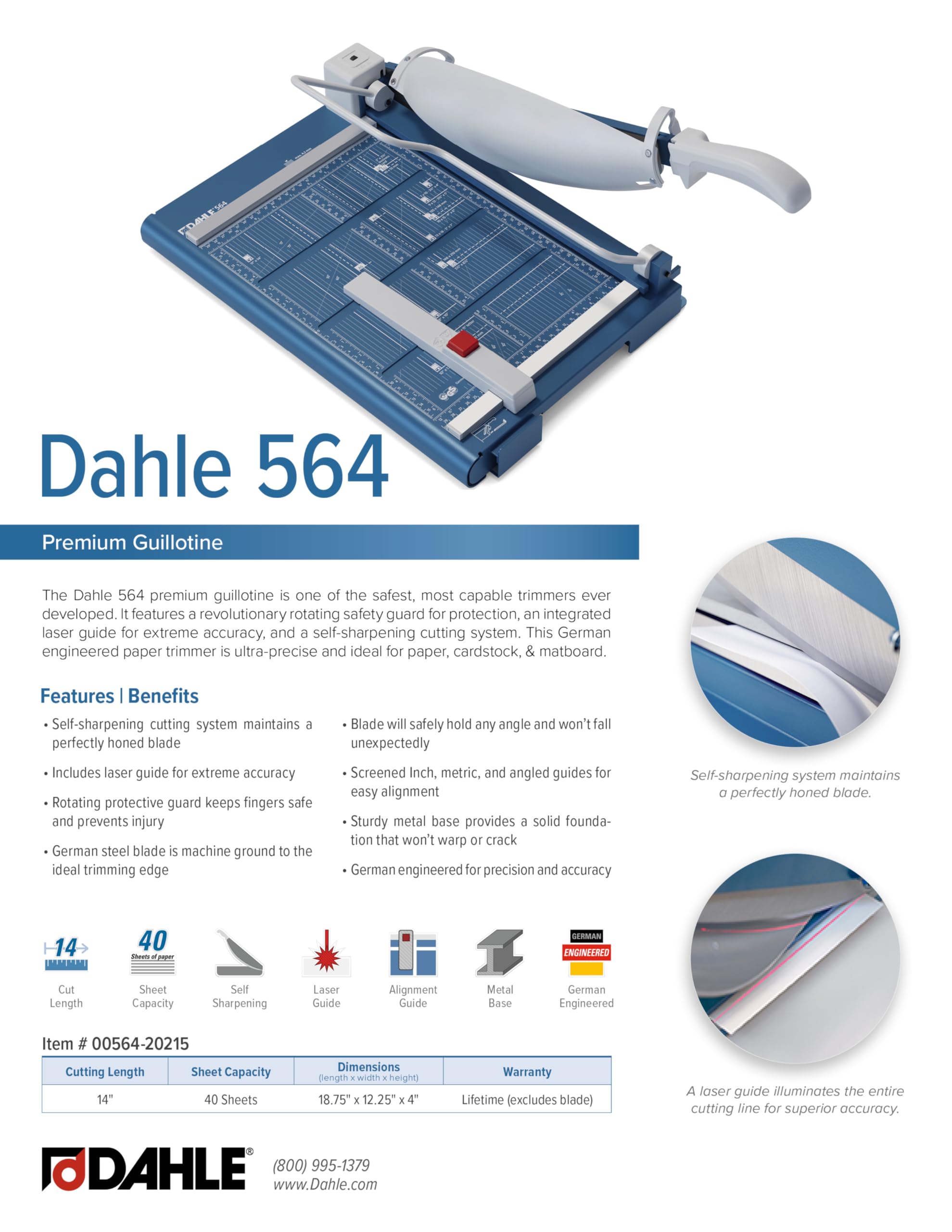 Dahle R000564 Taglierina a Leva, A4
