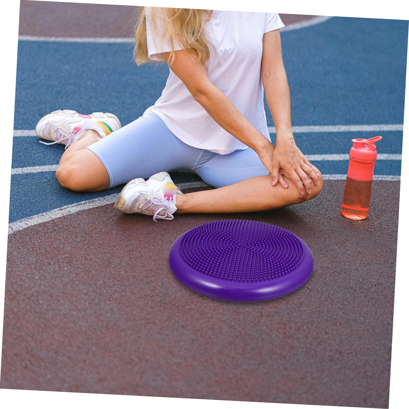 Cuscino di Equilibrio Gonfiabile in Pvc, Disco Oscillante | Extra Spesso, Pompa Manuale Inclusa, per Ragazzo Ragazza e Allenamento Posturale