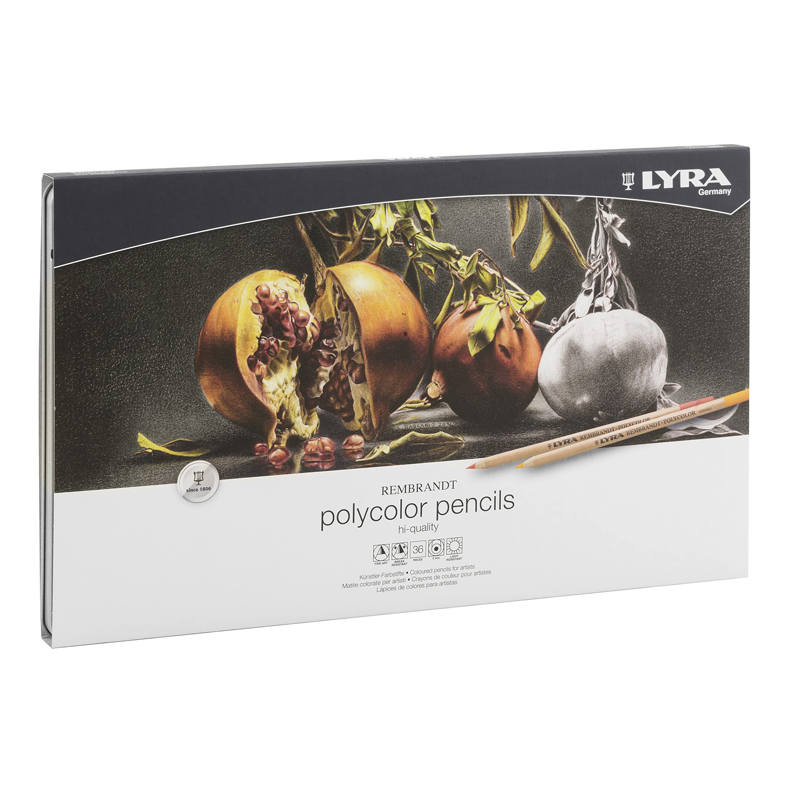Lyra - Rembrandt Polycolor Colored Pencil Set - 36-Color Set
