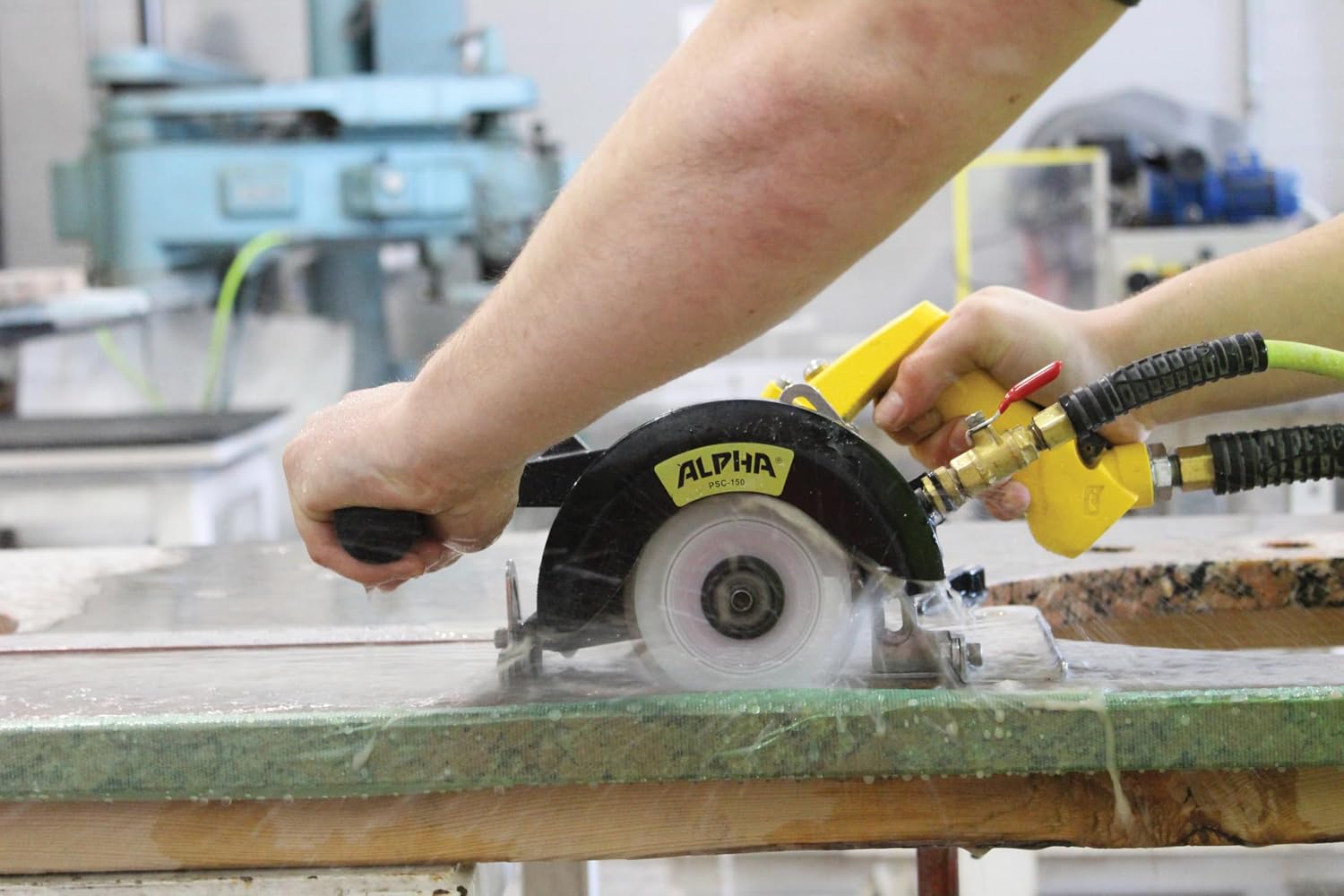 Alpha PSC-150 6 Inch Pneumatic Stone Cutter