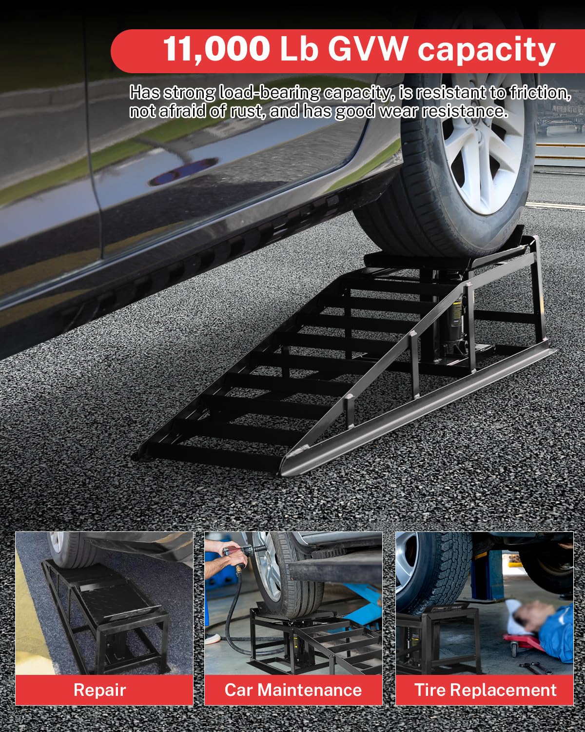 Repair Ramp Hydraulic Car Ramps Review 2-Pack Hydraulic Car Ramps, 5-Ton Capacity ...