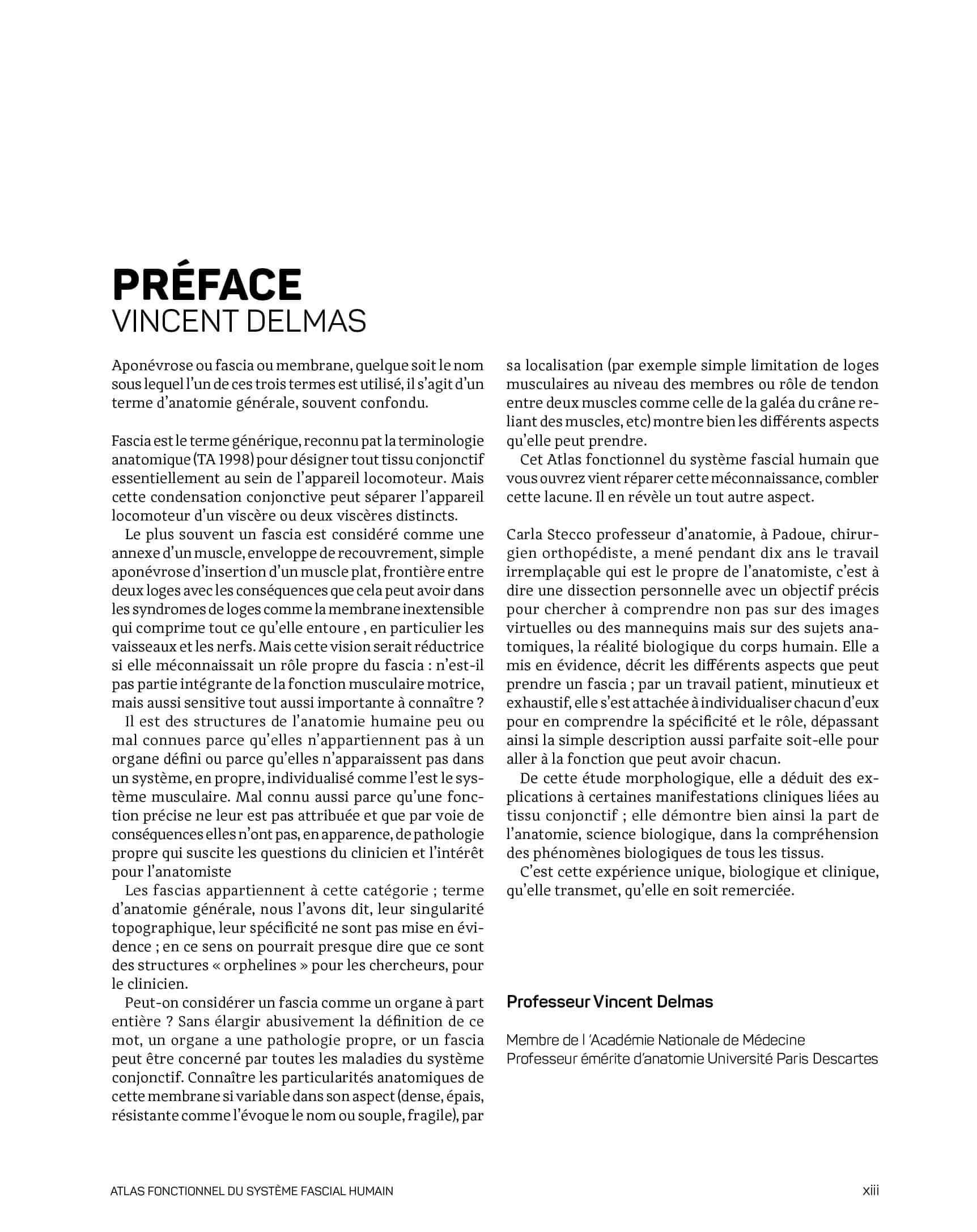 Atlas fonctionnel du système fascial humain