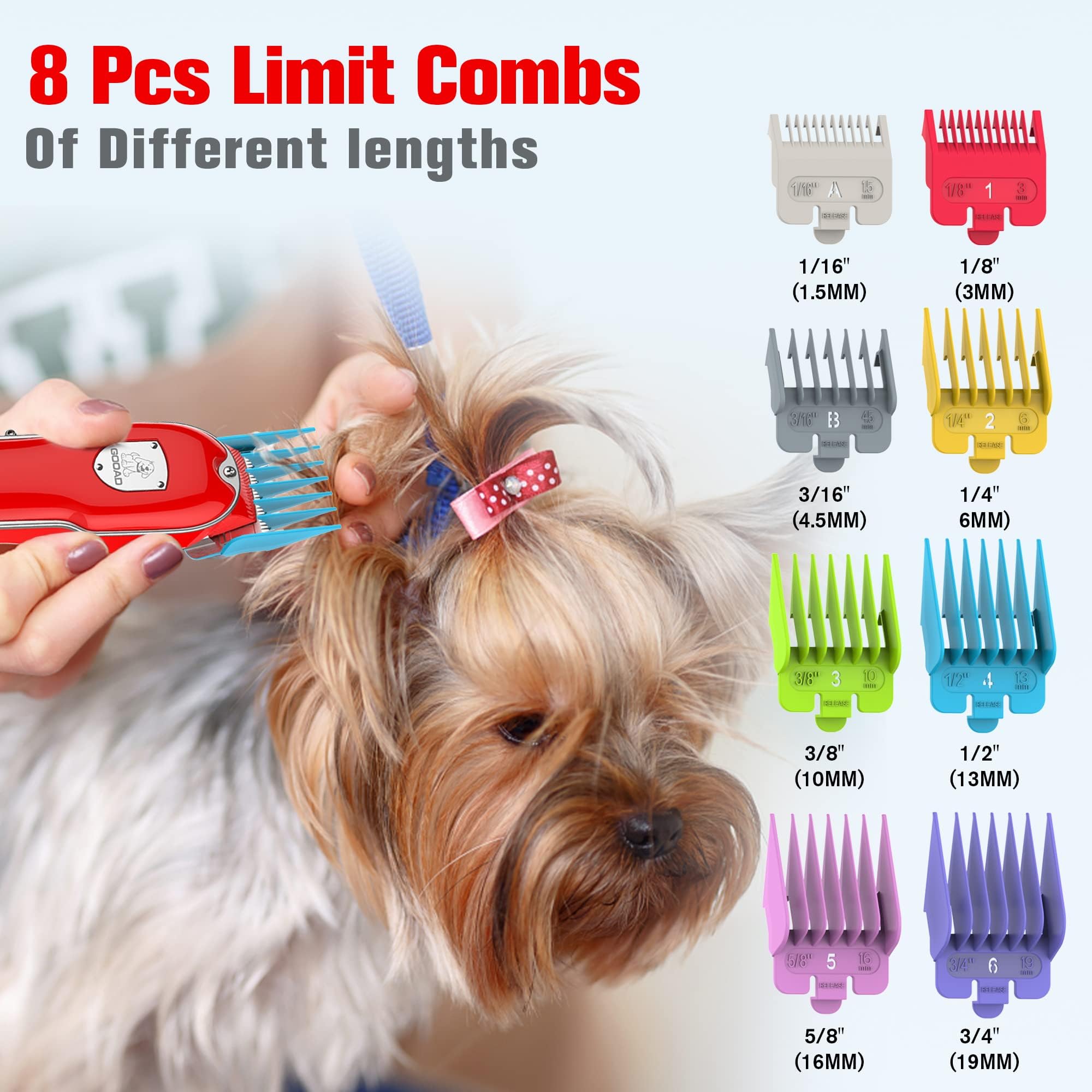 Tondeuse de toilettage pour chien, kit de toilettage pour chien, tondeuse de toilettage sans fil pour manteaux épais, tondeuse à poils de chien, tondeuse à faible bruit, tondeuse silencieuse