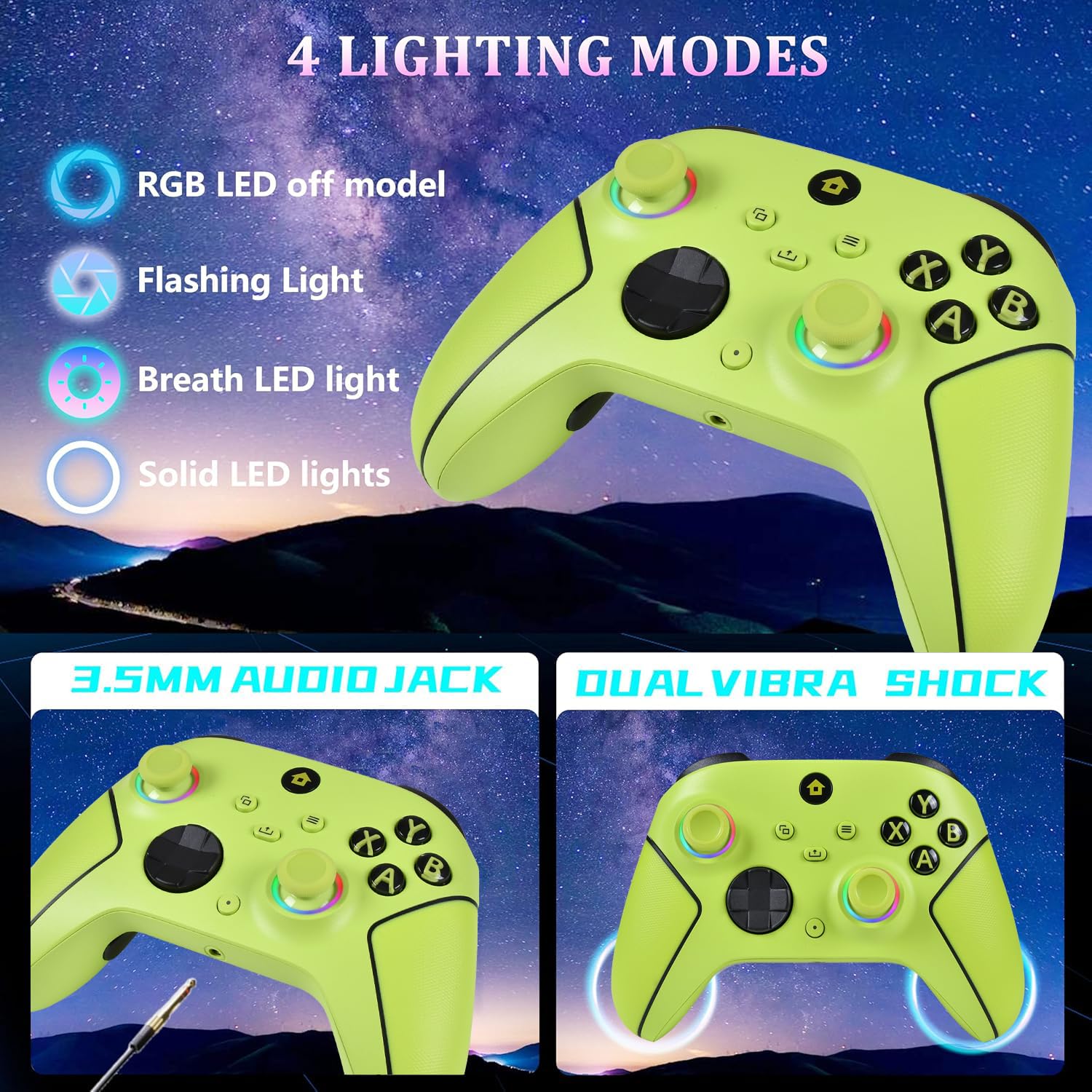 Lampelc Xbox One Controller, Xbox Wireless Controller für Xbox Series X&S/Xbox One/Elite/Windows 7/8/10
