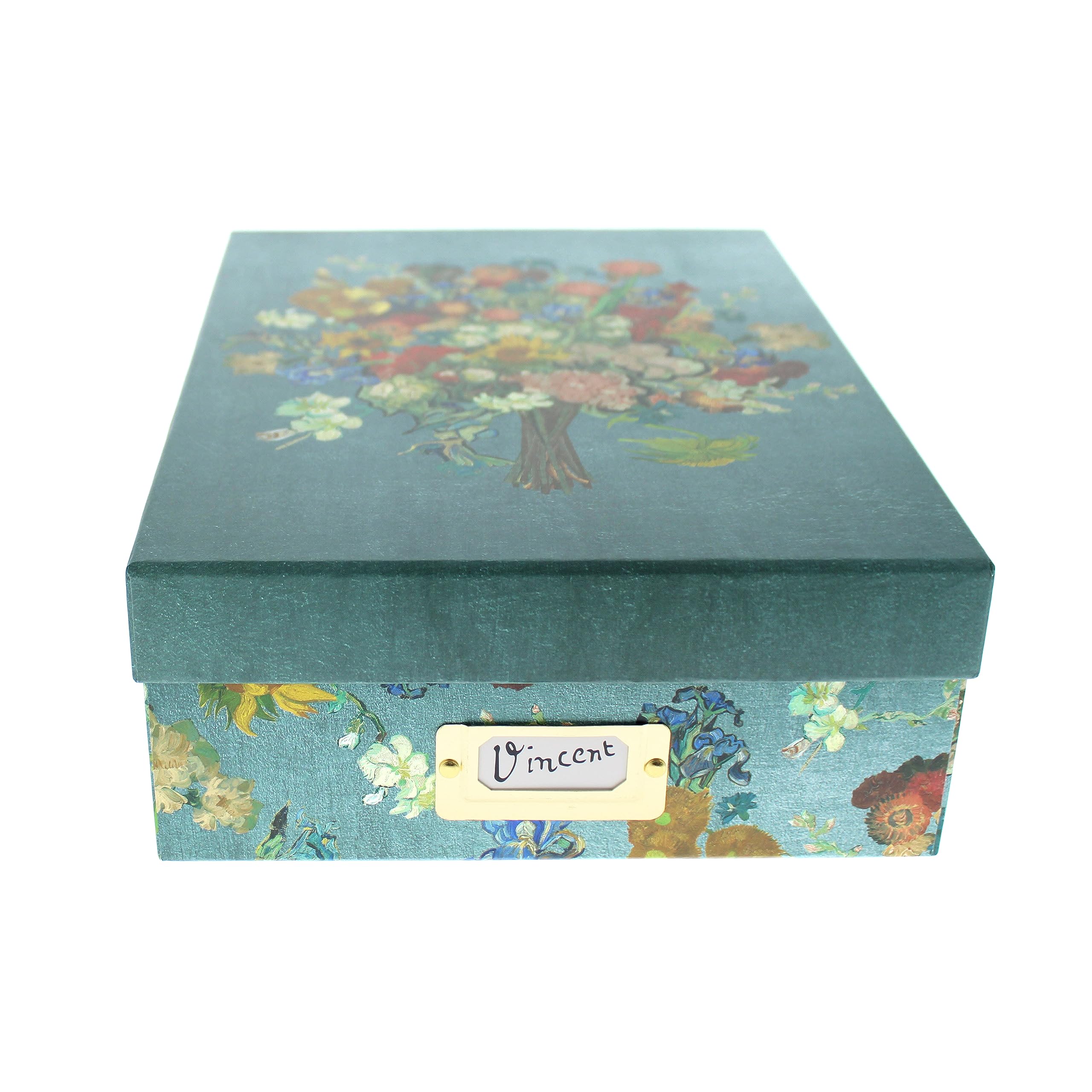Blueprint Collections Van Gogh A4 Storage Box | Decorative Box | Home Office | Cardboard Storage Box with Lid