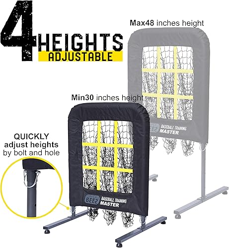 Miniatura 5 de JAPER BEES Red de lanzamiento con zona de ataque, objetivo de red de lanzamiento de 9 agujeros, equipo de entrenamiento portátil para lanzador de