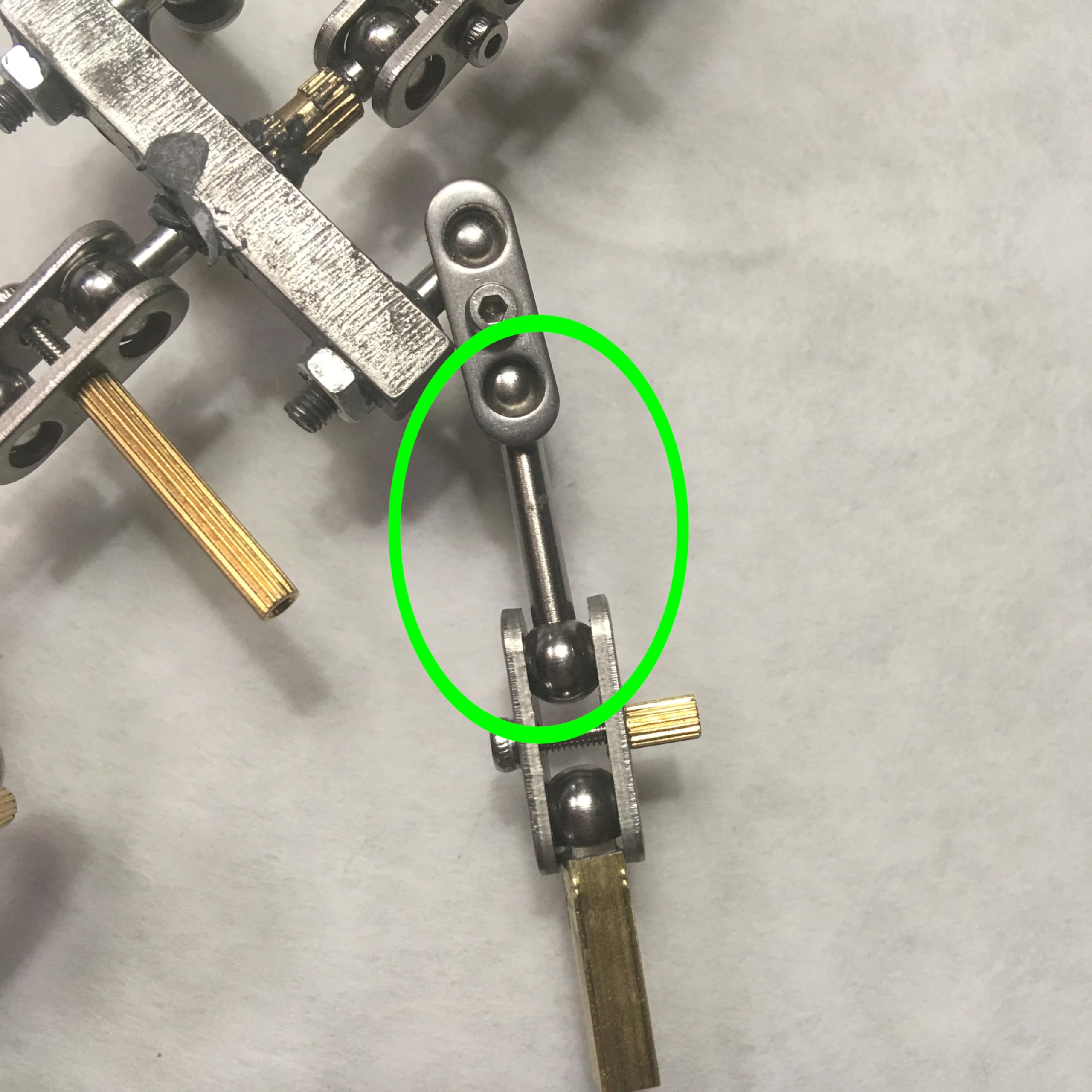 M00807-2 MOREZMORE 2pcs Double Ball Rod Barbells 6mm Ball 25mm Length for Ball and Socket Stop Motion Puppet Armature Humanly Posable Armature Parts HPA