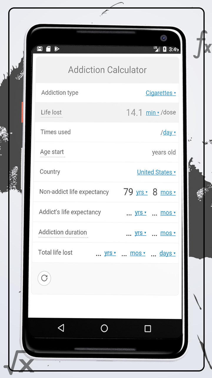 Addiction CalculatorAmazon.deAppstore for Android