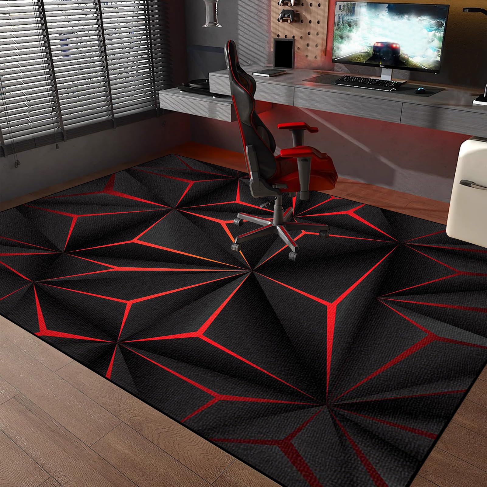 200 x 230 cm Tapis Chaise de Bureau, Tapis Protège Sol sous Chaise Bureau, Tapis de Protection pour Chaises roulettes, Tapis pour Fauteuil, Tapis Gaming Sol pour Sols durs, Tapis Sol Bureau Gaming