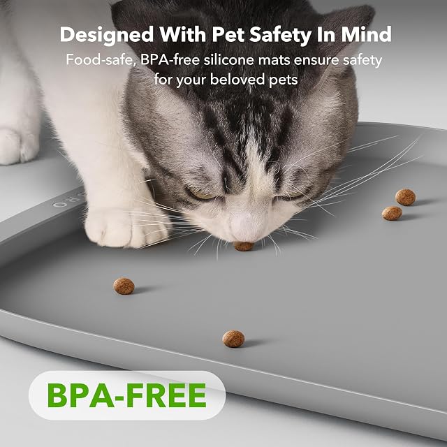 Foto 7 de 8 de PETLIBRO Tapete de Comida para Perros, tapete de Silicona de Seguridad para Alimentos y Gatos