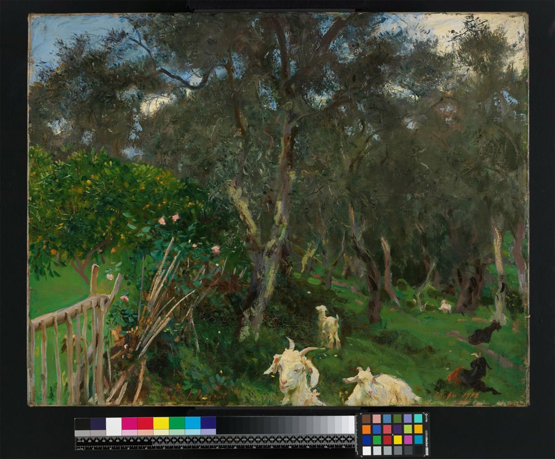 ARTXLXXBN Famous Art Print Poster Vintage Wall Art Olives in Corfu by John Singer Sargent Canvas Art Poster for Home Decor 60x90cm